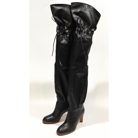 Gucci Lisa Over the Knee Leather Boots -US 6 -NIB - Picture 2 of 9